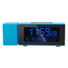ABS Creative Radio Clock With Color Alarm Digital Alarm Clock Sound And Light Alarm IR Human Body Induction Colorful Night Light