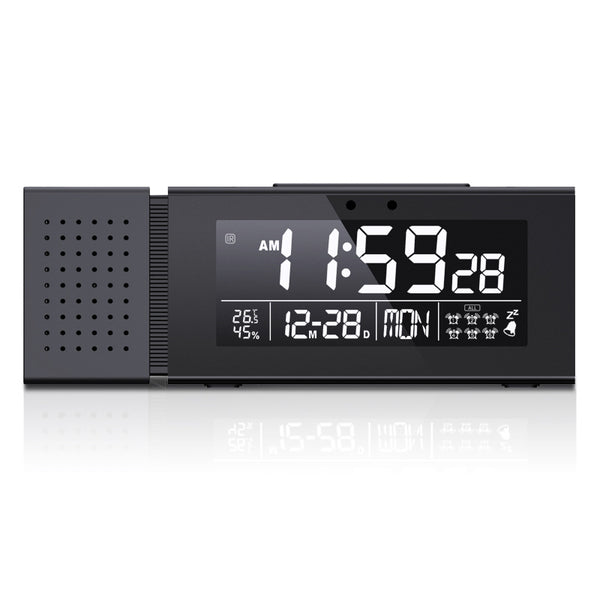 ABS Creative Radio Clock With Color Alarm Digital Alarm Clock Sound And Light Alarm IR Human Body Induction Colorful Night Light