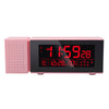 ABS Creative Radio Clock With Color Alarm Digital Alarm Clock Sound And Light Alarm IR Human Body Induction Colorful Night Light