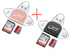 Plug And Play Suitable For Apple Android Mobile Phone Multi-Function Card Reader Four-in-one Multi-function TF Card SD Card