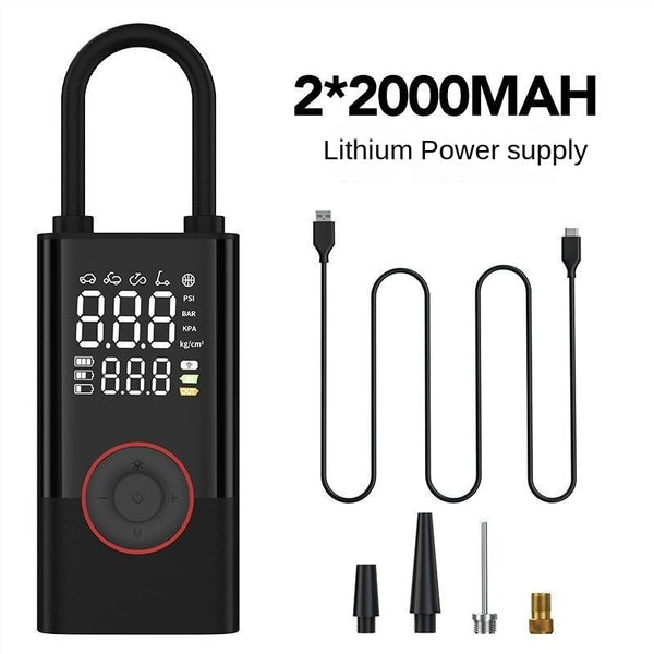 Portable Air Pump Mini Bicycle Electric Tire Pump Handheld Charging Dual-purpose Car Inflation
