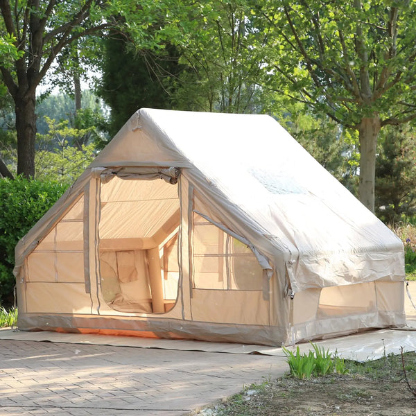 Luxury Waterproof 300D Oxford Cloth Single Layer Portable Four-Season Camping Tent 3-4 Person 6.3 Easy Setup Durable Outdoor