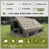 12 Square Meters Luxury PVC Oxford Inflatable Tent Four-Season 3000mm Waterproof Quick Setup Portable Folding Outdoor Camping