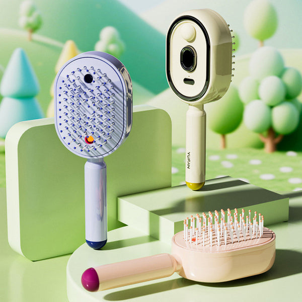 Cross-Border Electric Spray Airbag Massage Comb With Essential Oil Atomization, Self-Cleaning, Anti-Static