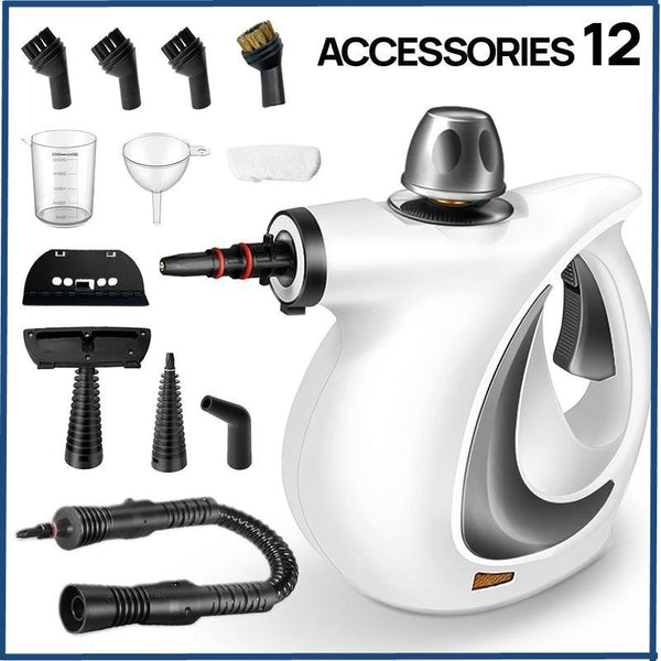 High Temperature And High Pressure Steam Cleaner Air Conditioner Kitchen Range Hood Oil Stain Household Cleaning Machine Disinfection And Cleaning 12-Piece Set