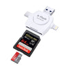 Plug And Play Suitable For Apple Android Mobile Phone Multi-Function Card Reader Four-in-one Multi-function TF Card SD Card