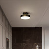 Round Cloakroom Small Ceiling Lamp Copper Color Entrance Hall Entrance Balcony Light