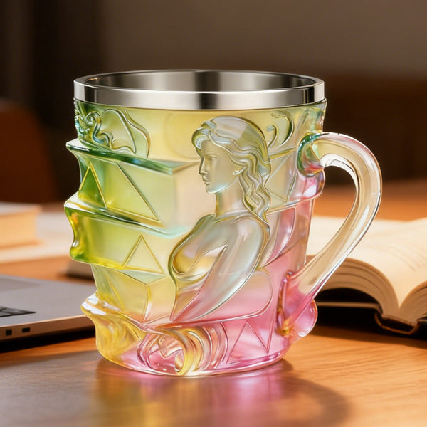 New Product, Creative Glass-Colored Book Cup, Mug, Coffee Cup, Book-Shaped Cup