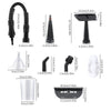 High Temperature And High Pressure Steam Cleaner Air Conditioner Kitchen Range Hood Oil Stain Household Cleaning Machine Disinfection And Cleaning 12-Piece Set
