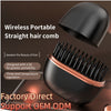 Straightening Comb, New Hair Straightener, Lazy Straightening And Curling Wand, Wireless Charging Comb, Dual-Use For Straightening And Curling