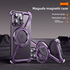 Paifan Z Shell Metal Frame Mobile Phone Case With Magnetic Bracket For Apple IPhone15promax Wholesale