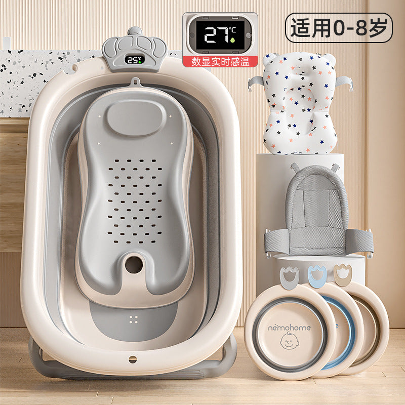 Foldable Bath Tub Baby Tub Children's Products Sitting And Lying Household Large Baby Newborn Children's Products