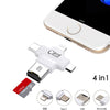 Plug And Play Suitable For Apple Android Mobile Phone Multi-Function Card Reader Four-in-one Multi-function TF Card SD Card
