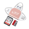 Plug And Play Suitable For Apple Android Mobile Phone Multi-Function Card Reader Four-in-one Multi-function TF Card SD Card