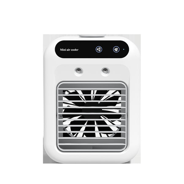 Household Small Air Conditioning Fan Portable Refrigeration Fan Mini Humidifying Spray Cooler Desktop Electric Fan