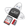 Plug And Play Suitable For Apple Android Mobile Phone Multi-Function Card Reader Four-in-one Multi-function TF Card SD Card