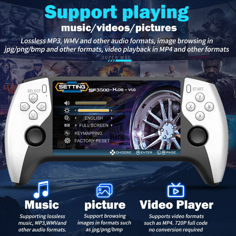 New Model Handheld Game Console With 4.5-Inch Large Screen, High-Definition Retro Mini Dual Joystick Two-Player Arcade Handheld Console
