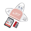 Plug And Play Suitable For Apple Android Mobile Phone Multi-Function Card Reader Four-in-one Multi-function TF Card SD Card