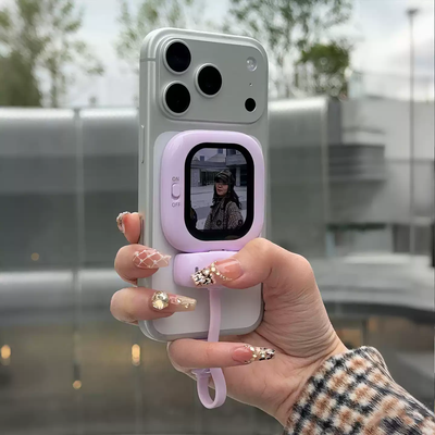 Bluetooth Mobile Phone Mini Screen Device New Outdoor Independent Film Rear Lens Selfie Screen Projection Wired Screen Device