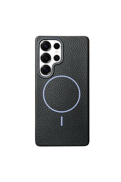 Samsung Galaxy S24 Ultra Case Riva Litchi Faux Leather Cover