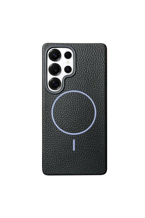 Samsung Galaxy S24 Ultra Case Riva Litchi Faux Leather Cover