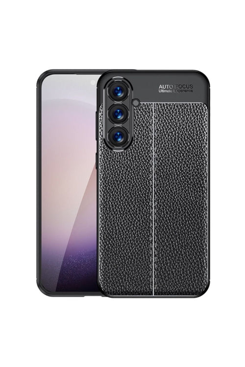 Samsung Galaxy S24 Plus Case with Camera Protection, Firo Leather Text