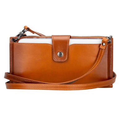 Kaycee Leather Women's Cell Phone Wallet with Strap